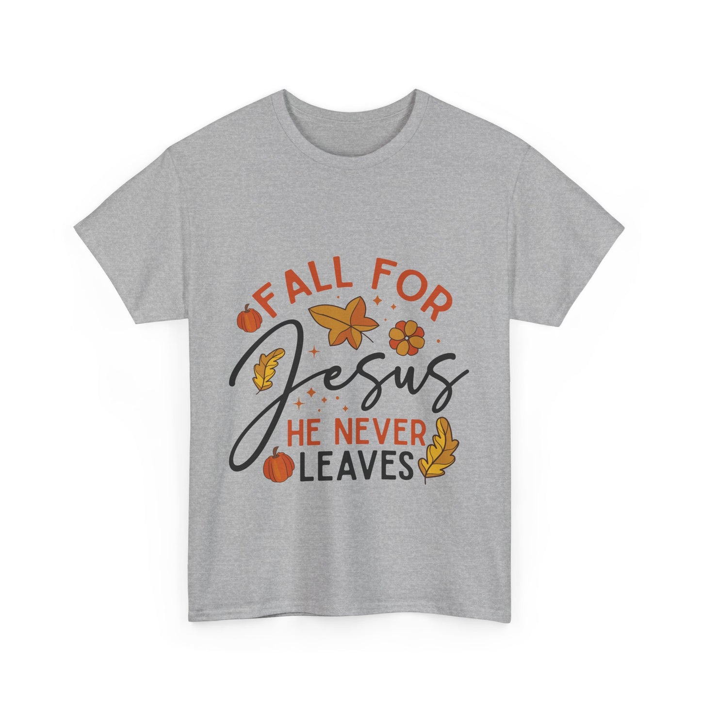 Fall For Jesus T-Shirt - Christian Faith Thanksgiving Autumn Pumpkin Tee