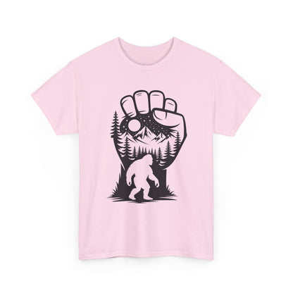 Bigfoot Forest Silhouette T-Shirt - Sasquatch Mountain Tee