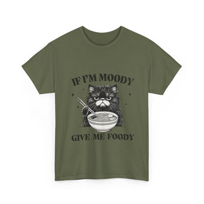 Grumpy Ramen Cat T-Shirt - Moody Kitty Noodles Tee