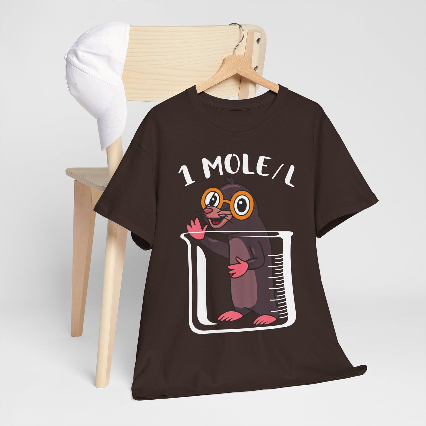 1 MOLE/L Shirt - Funny Chemistry Pun Tee, Science Nerd Gift