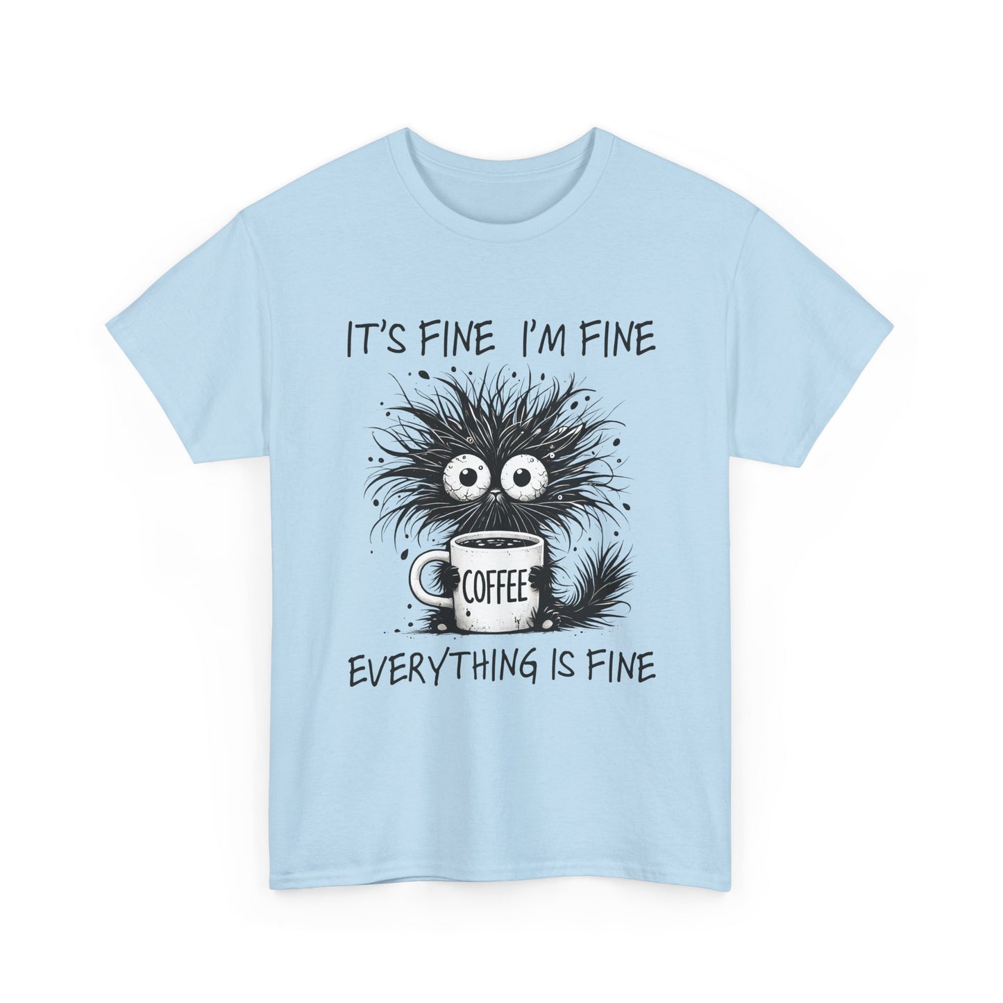 Caffeine Chaos Monster T-Shirt - Funny Coffee Tee