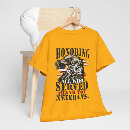Thank You Veterans T-Shirt - Eagle, Flag & Iwo Jima Tribute Tee