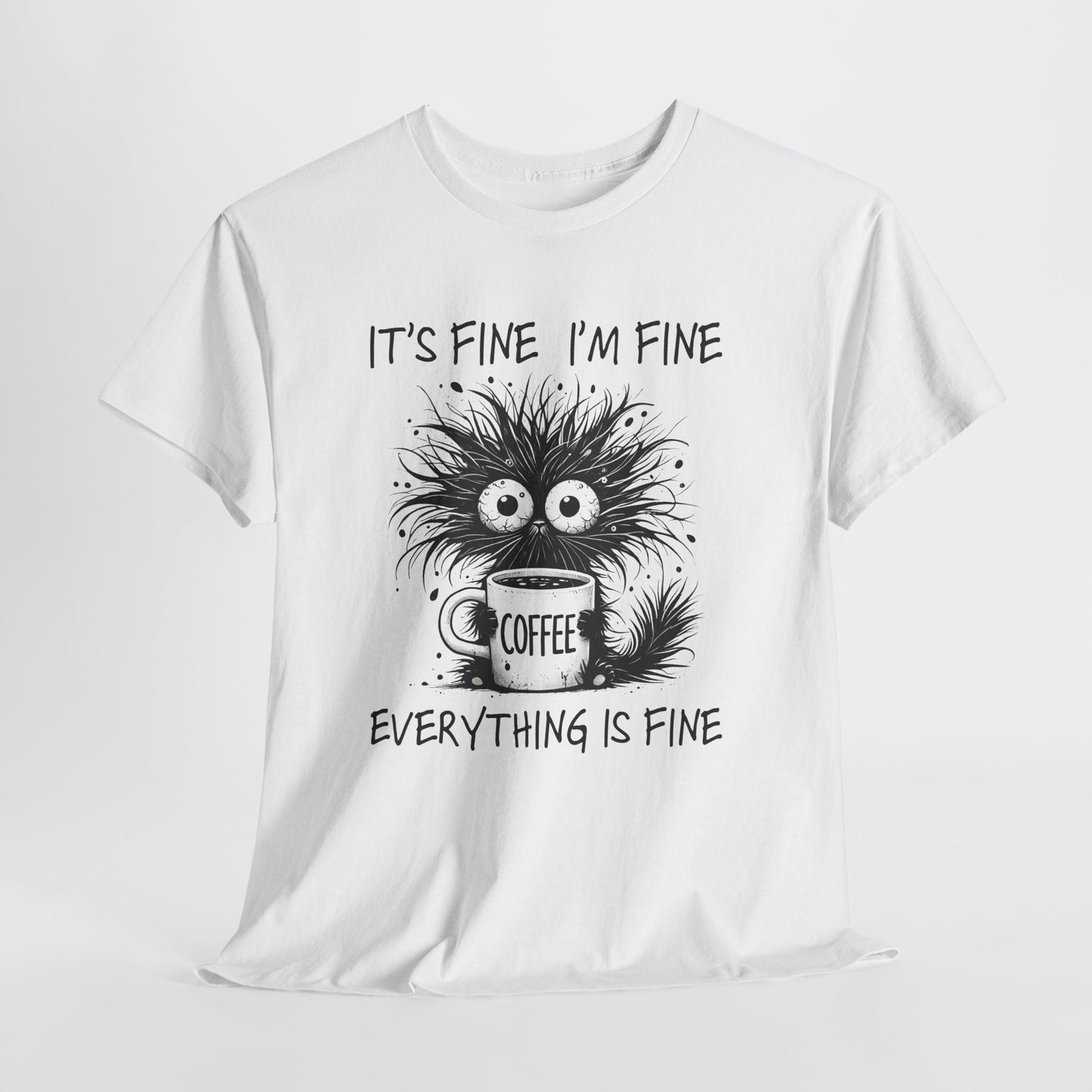 Caffeine Chaos Monster T-Shirt - Funny Coffee Tee