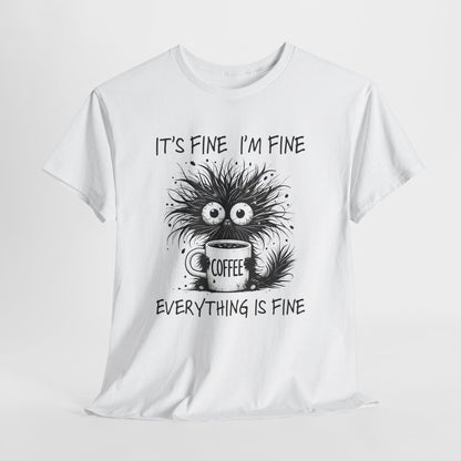 Caffeine Chaos Monster T-Shirt - Funny Coffee Tee