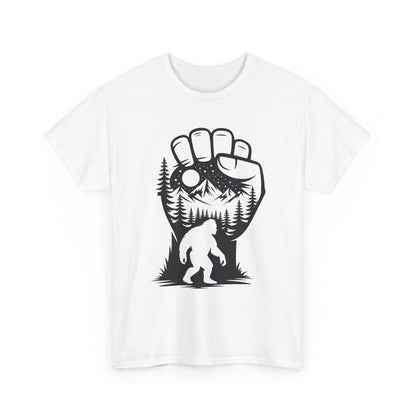 Bigfoot Forest Silhouette T-Shirt - Sasquatch Mountain Tee