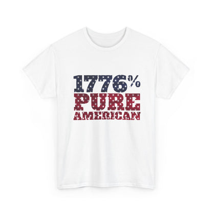 1776 Pure American T-Shirt - Vintage Patriotic USA 4th of July Tee