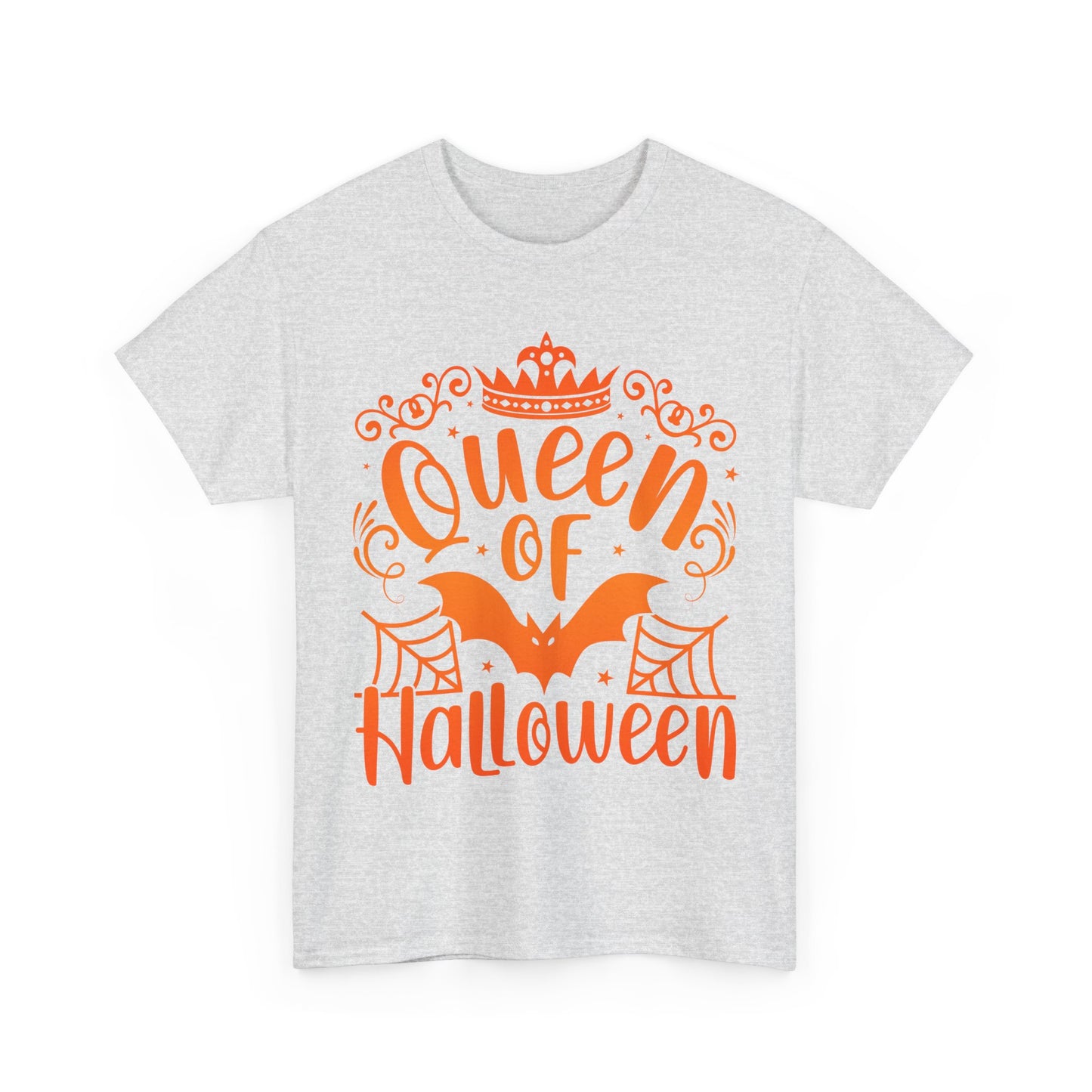Queen of Halloween T-Shirt - Gothic Spider Web Crown Tee