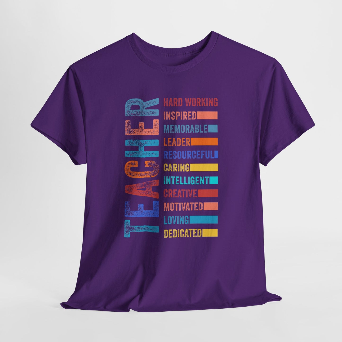 TEACHER Acronym Shirt - Colorful Back to School Gift for Teachers, Appreciation Tee, Educator Staff T-Shirt