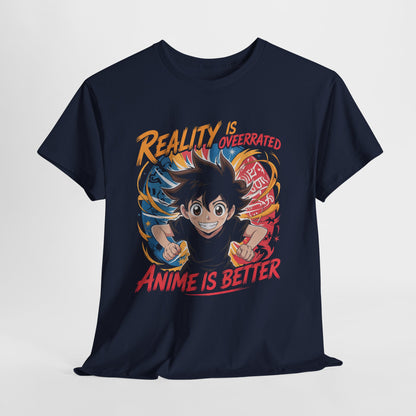 Reality Is Overrated Anime Shirt - Funny Otaku Tee