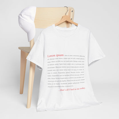 Lorem Ipsum Shirt - Funny Designer & Programmer Tee