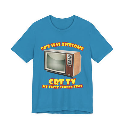 My First Screen Time T-Shirt - Retro CRT TV 90s Tee