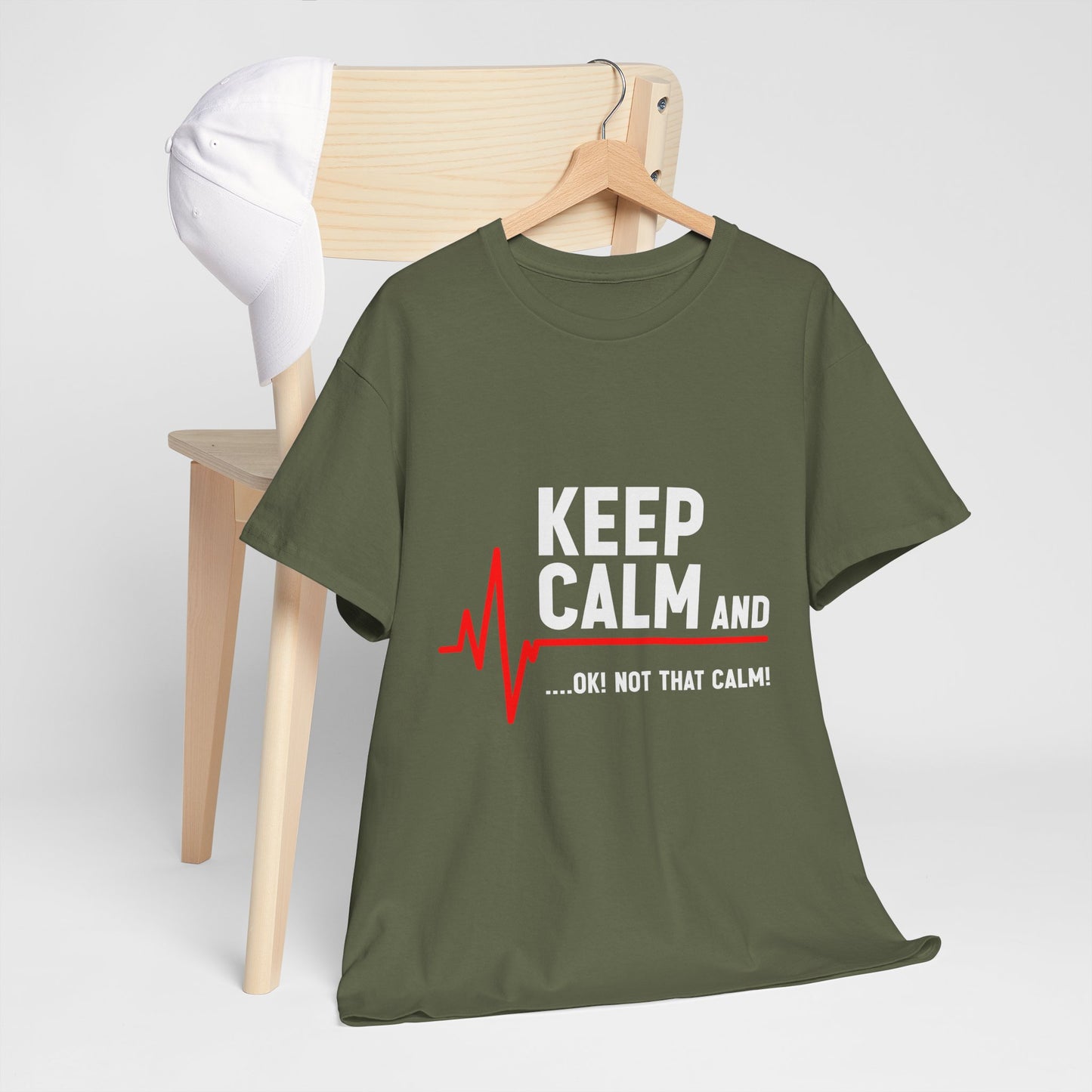 Keep Calm Not That Calm Shirt - Medical ECG Humor Tee