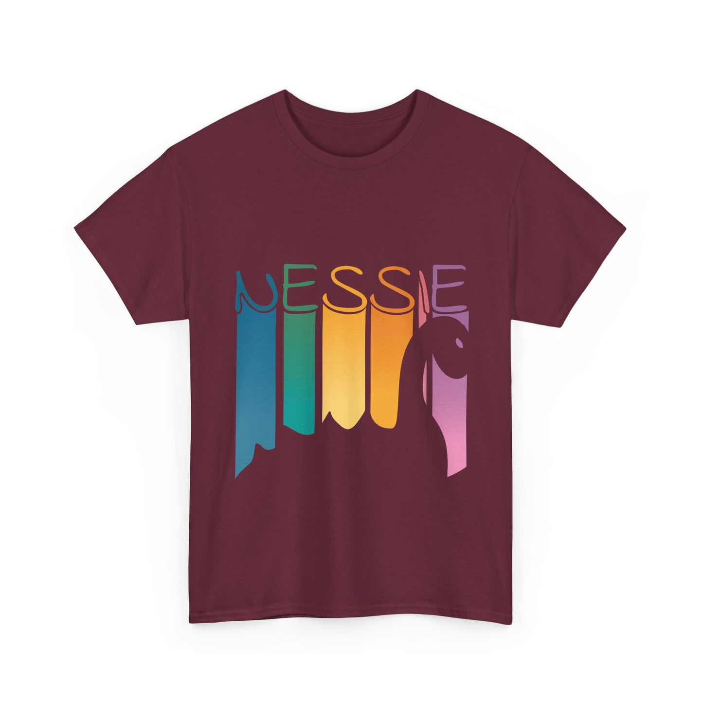 Nessie T-Shirt - Loch Ness Monster Retro Rainbow Tee