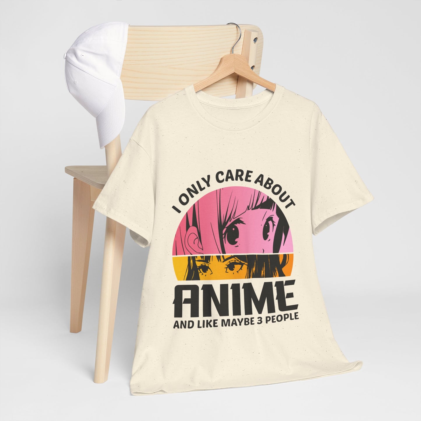 I Only Care About Anime And Like Maybe 3 People Shirt - Manga Eyes Tee