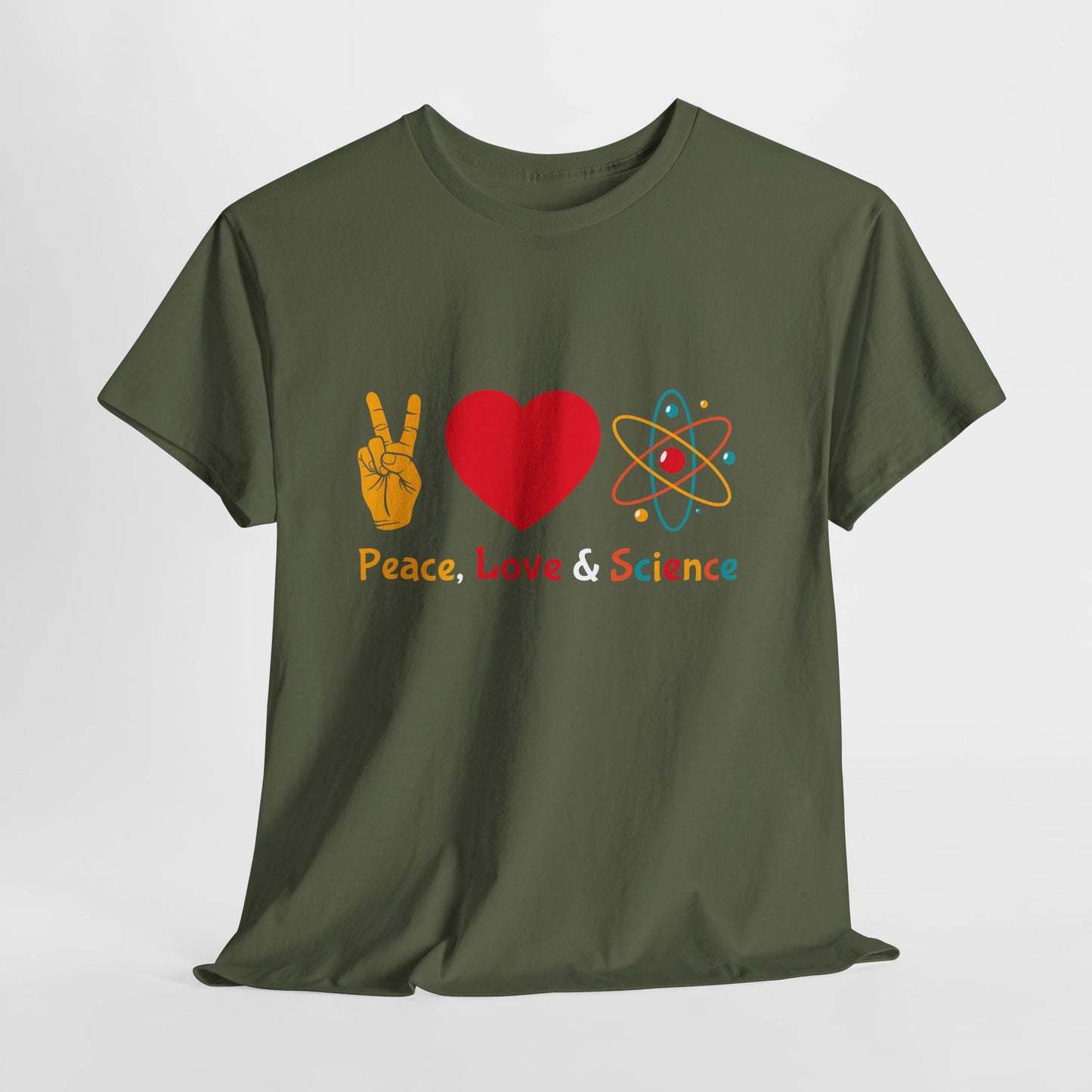 Peace, Love & Science Shirt - Nerdy Gift for Scientists