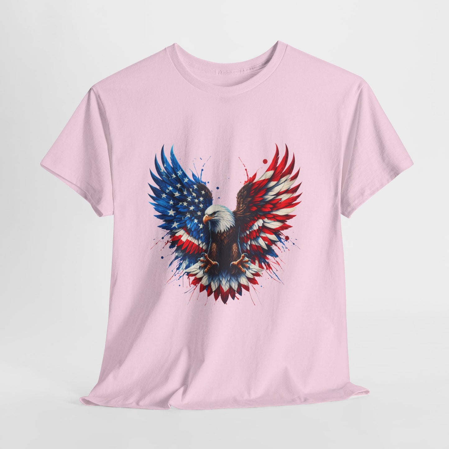 Patriotic Eagle Shirt - Bald Eagle Flag Wings Tee