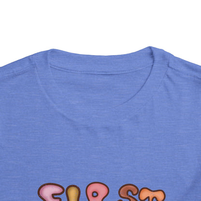 First Grade Bubble Letters T-Shirt | Cute Retro Back to School Kids Tee
