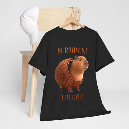 Burbaloni Luliloli Shirt – Cute Capybara in Coconut Funny Animal Tee