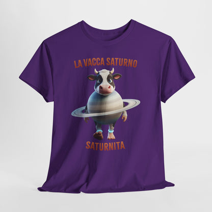 La Vacca Saturno Shirt – Cute Saturn Cow Funny Space Meme Tee