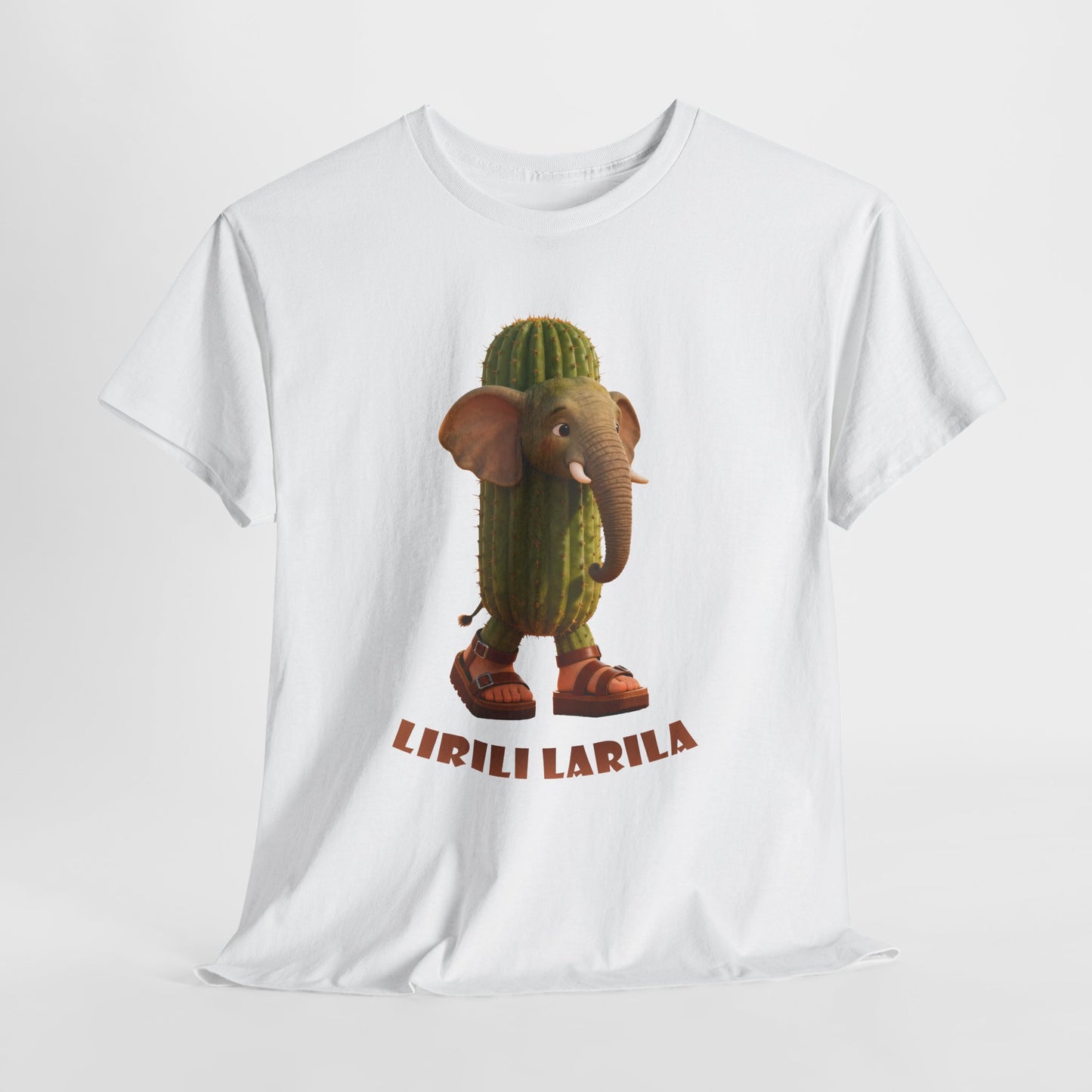 Lirili Larila Shirt – Funny Elephant Cactus Hybrid Tee