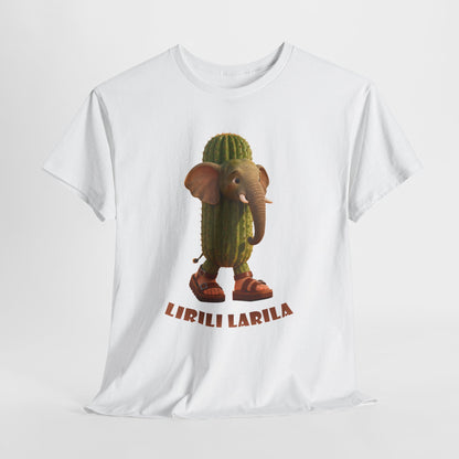 Lirili Larila Shirt – Funny Elephant Cactus Hybrid Tee