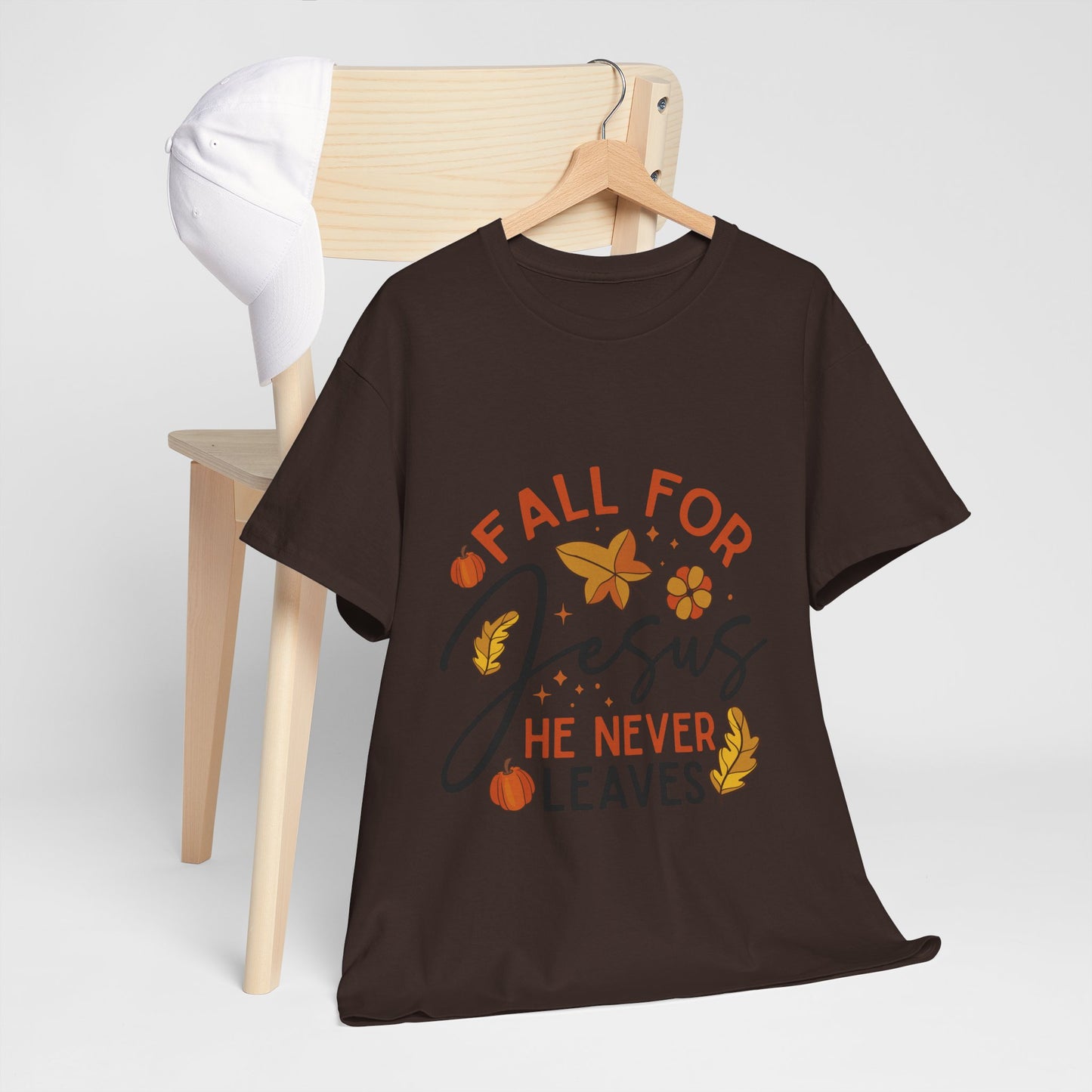 Fall For Jesus T-Shirt - Christian Faith Thanksgiving Autumn Pumpkin Tee