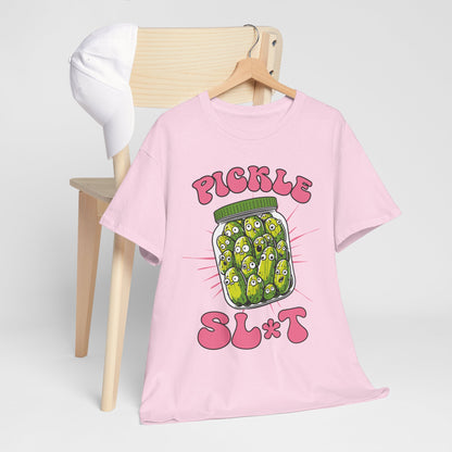 Pickle Lover Funny Shirt - Spicy Pickle Jar Graphic Tee for Women, Sarcastic Adult Humor Gift, Foodie Party T-Shirt