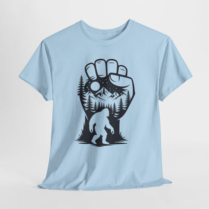 Bigfoot Forest Silhouette T-Shirt - Sasquatch Mountain Tee