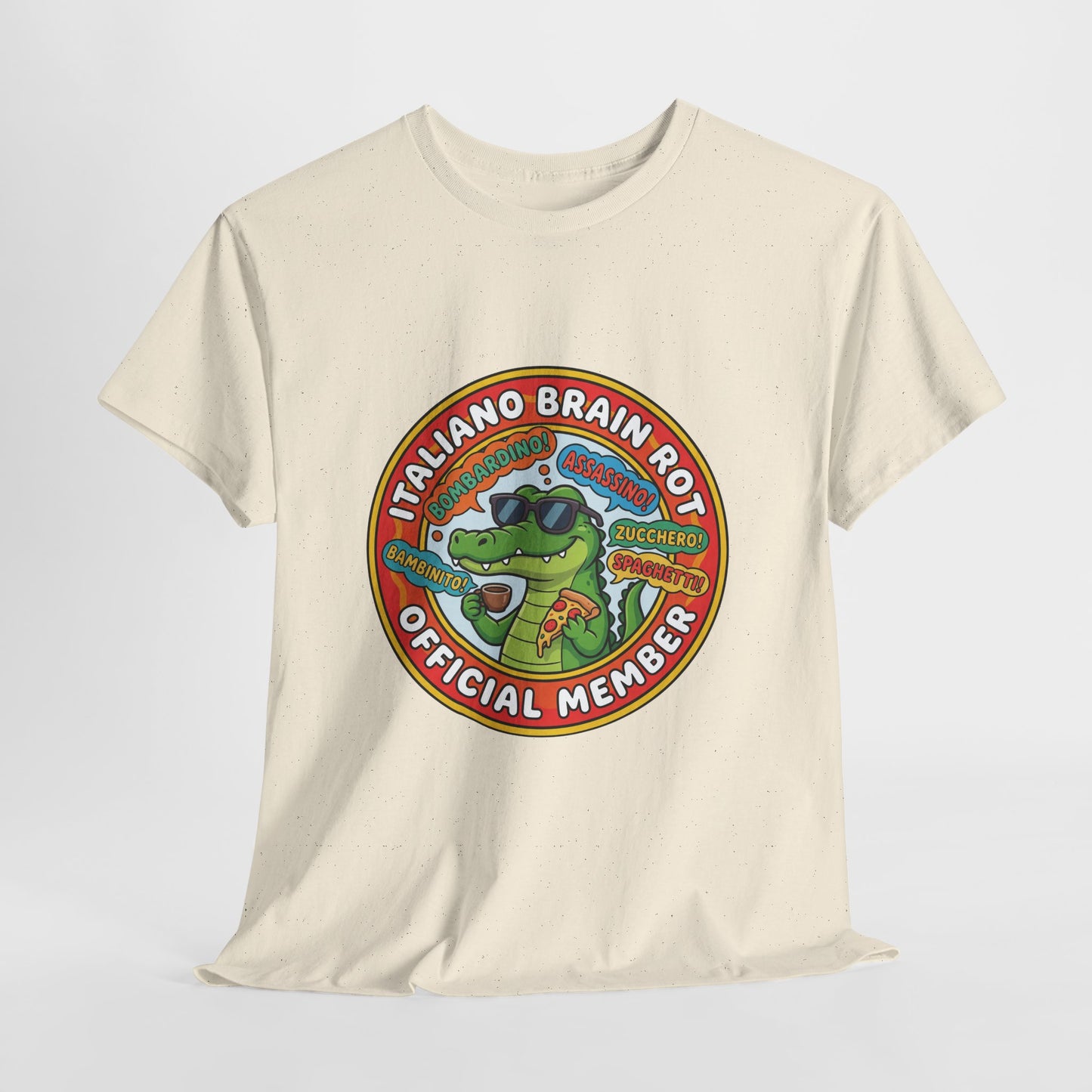 Italiano Brain Rot Shirt – Bombardino Crocodile Meme Tee, Absurd Humour T-Shirt