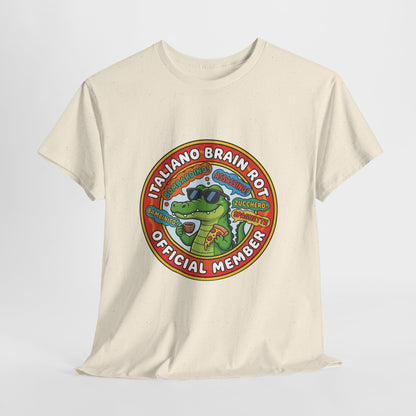 Italiano Brain Rot Shirt – Bombardino Crocodile Meme Tee, Absurd Humour T-Shirt