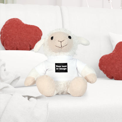 Personalisiertes Plüschtier mit individuellem T-Shirt – Geschenk mit Namen oder Foto