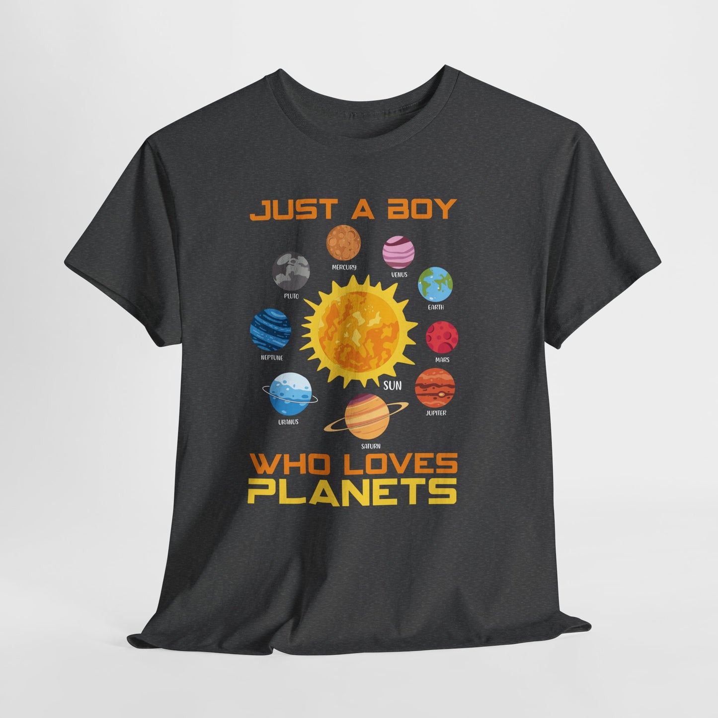 Just a Boy Who Loves Planets - Solar System Graphic Tee