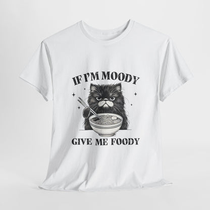 Grumpy Ramen Cat T-Shirt - Moody Kitty Noodles Tee