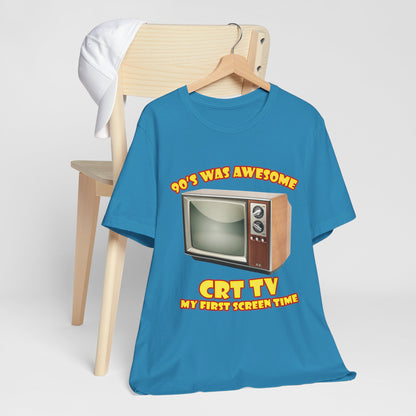 My First Screen Time T-Shirt - Retro CRT TV 90s Tee