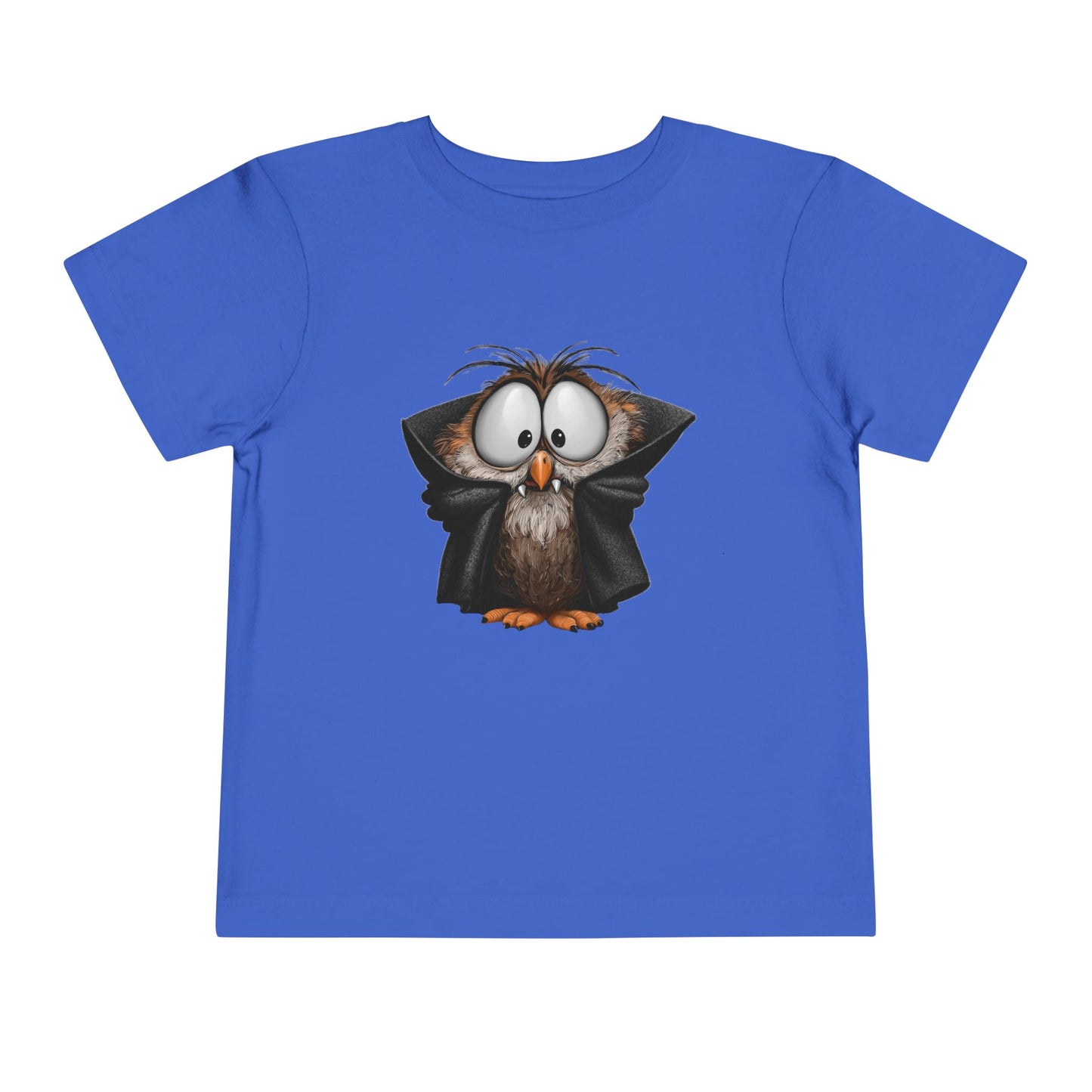 Vampire Owl Kids T-Shirt - Cute Big Eyes Toddler Halloween Tee