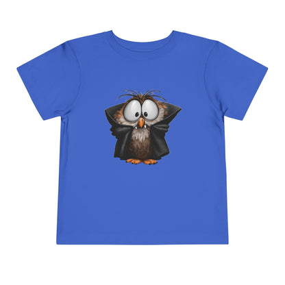 Vampire Owl Kids T-Shirt - Cute Big Eyes Toddler Halloween Tee