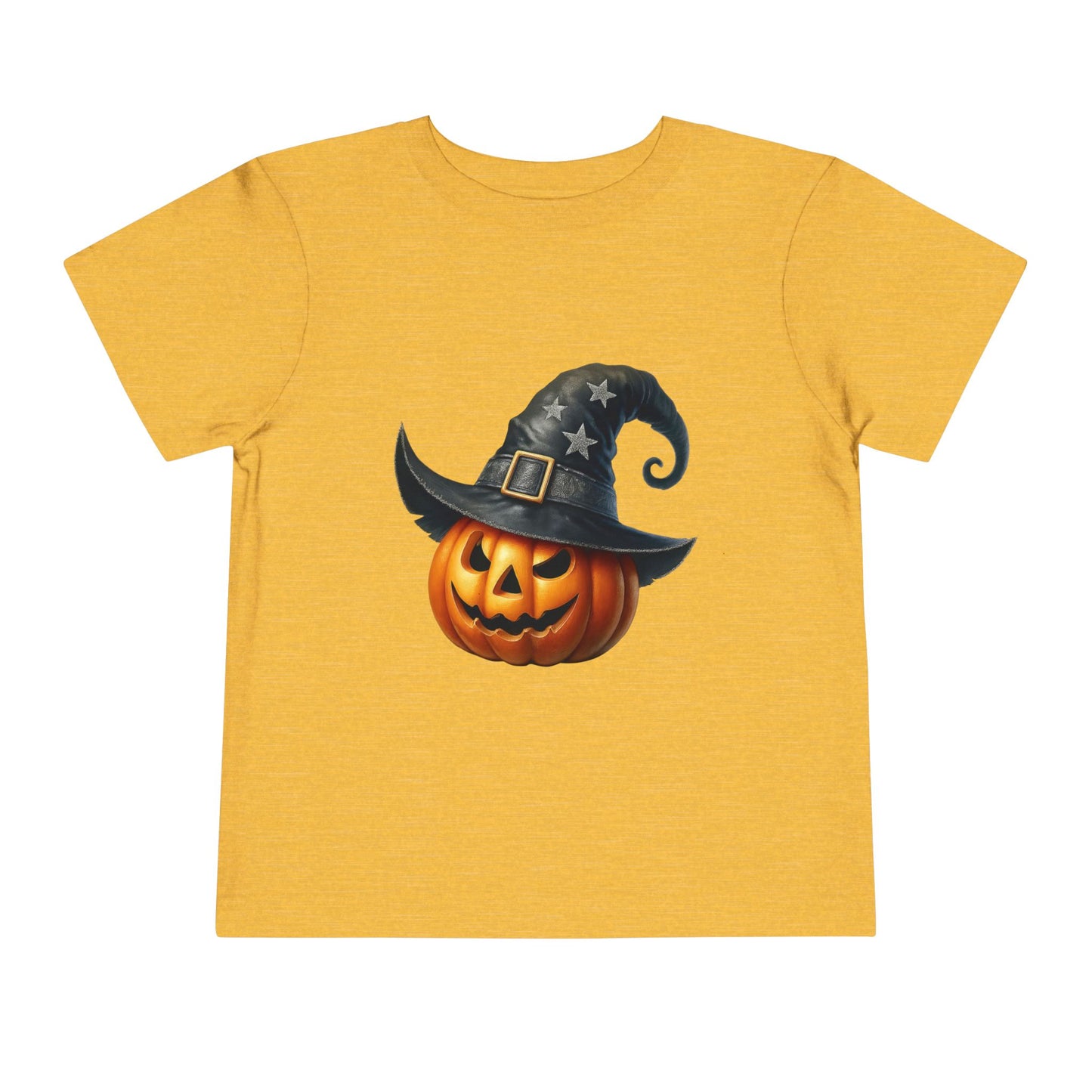 Witch Hat Pumpkin Kids T-Shirt - Smiling Jack O' Lantern Toddler Tee