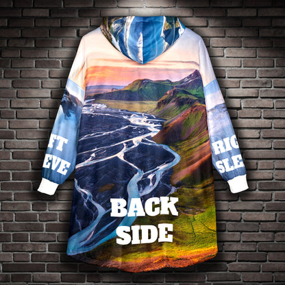 Personalisierte Kapuzendecke – Tragbare Kapuzendecke mit individuellem Aufdruck