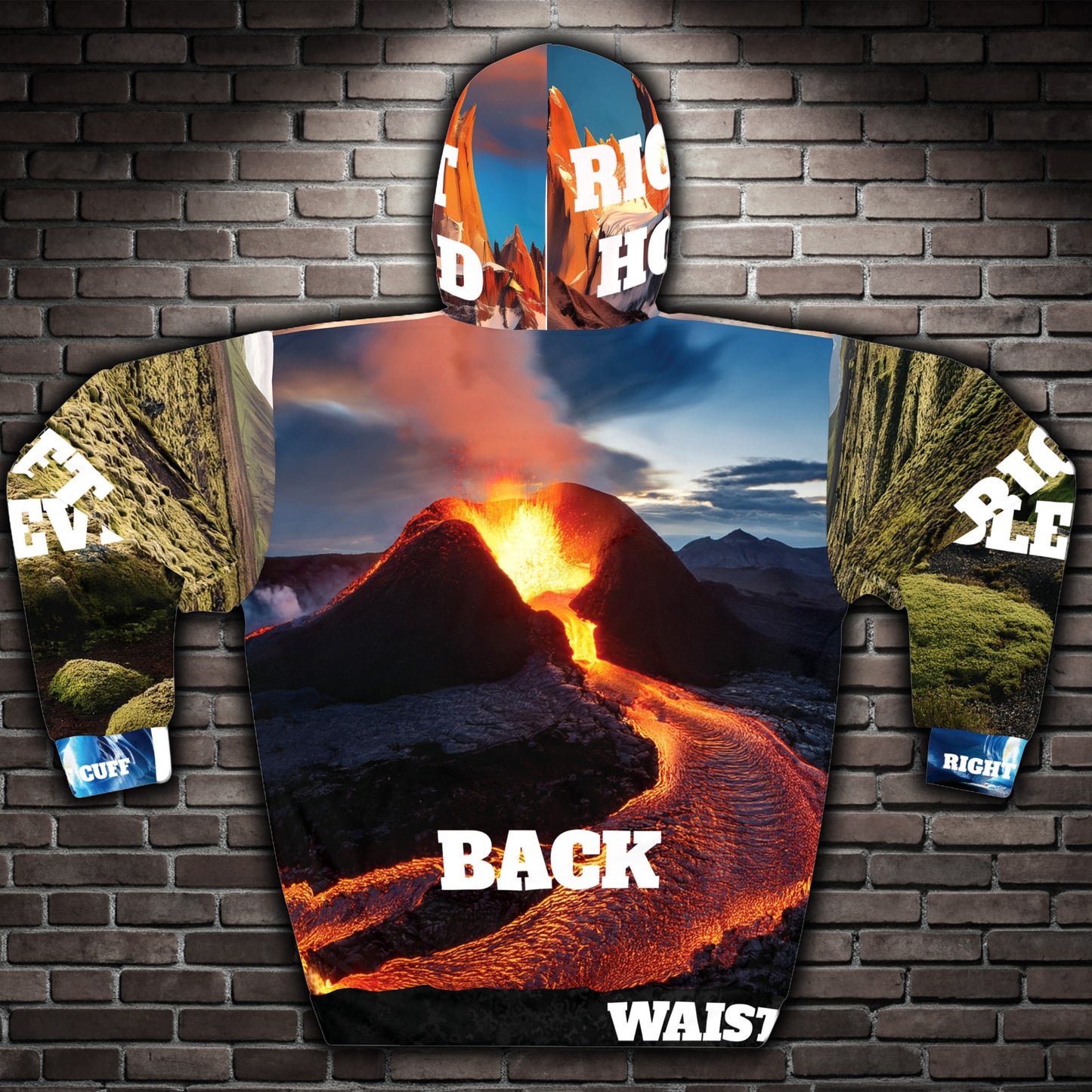 Personalisierter Hoodie mit Allover-Print und individuellem Foto oder Text