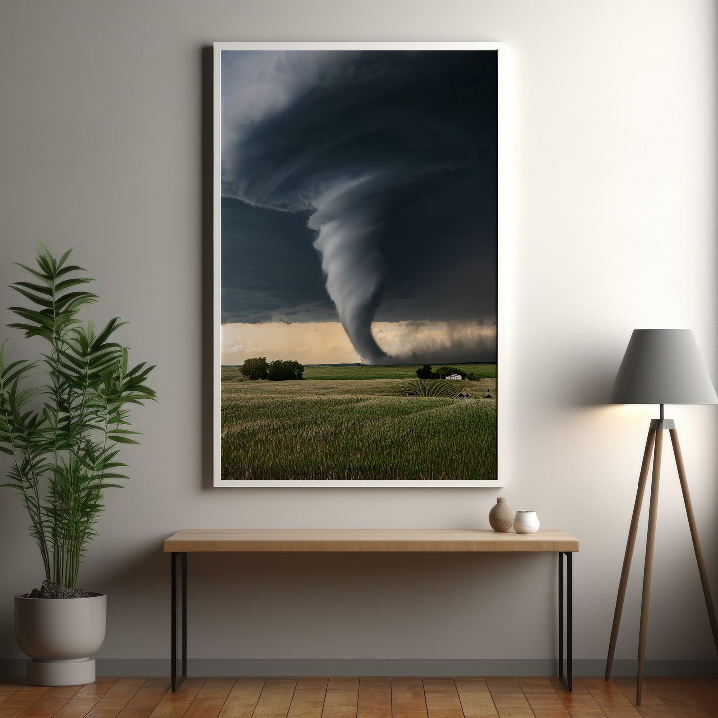 Tornado-Wandkunst-Set – Supercell Plains Storm