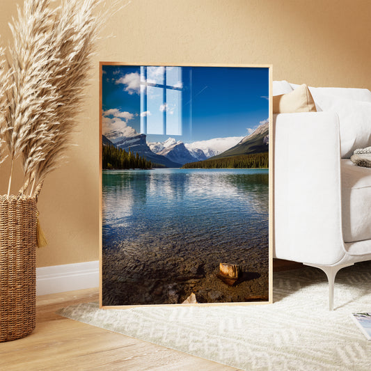 Maligne Lake Wall Art Set - Canadian Rockies & Pines