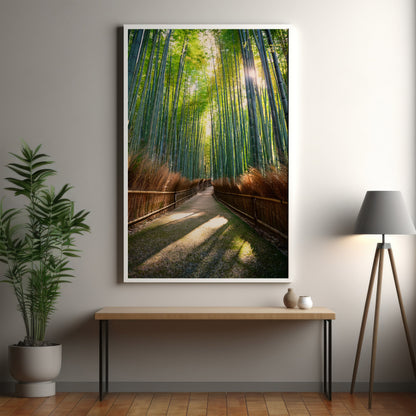 Kyoto Bambuswald Wandkunst Set - Tranquil Japan Digitaldrucke
