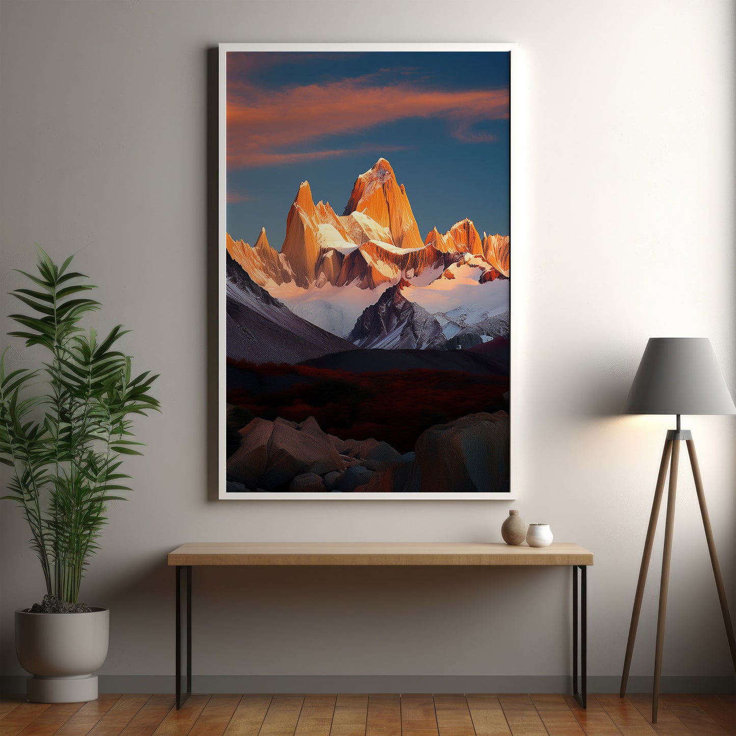 Patagonia Alpenglow Wall Art Set - Granite Mountain Sunset