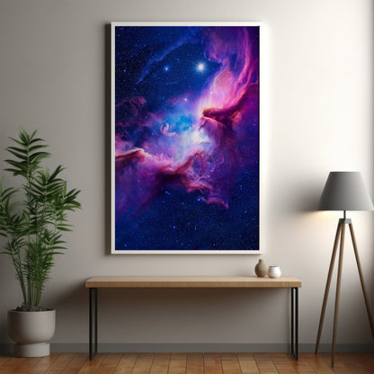 Cosmic Nebula Wall Art Set - Vibrant Deep Space Prints