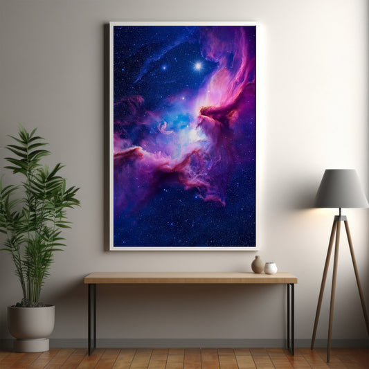 Cosmic Nebula Wall Art Set - Vibrant Deep Space Prints