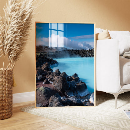 Iceland Blue Lagoon Wall Art Set - Turquoise Hot Springs