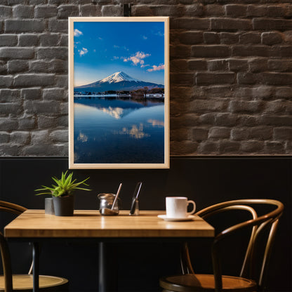 Mount Fuji Reflection Wall Art - Serene Lake Landscape Prints