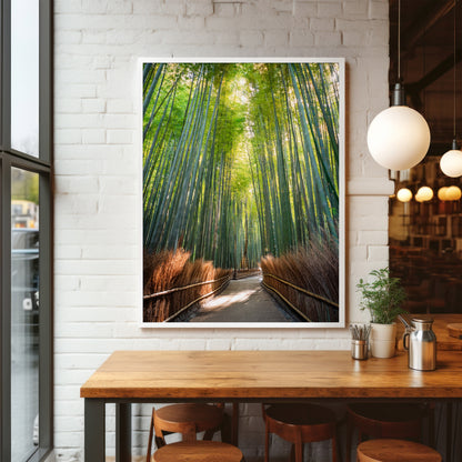 Kyoto Bambuswald Wandkunst Set - Tranquil Japan Digitaldrucke