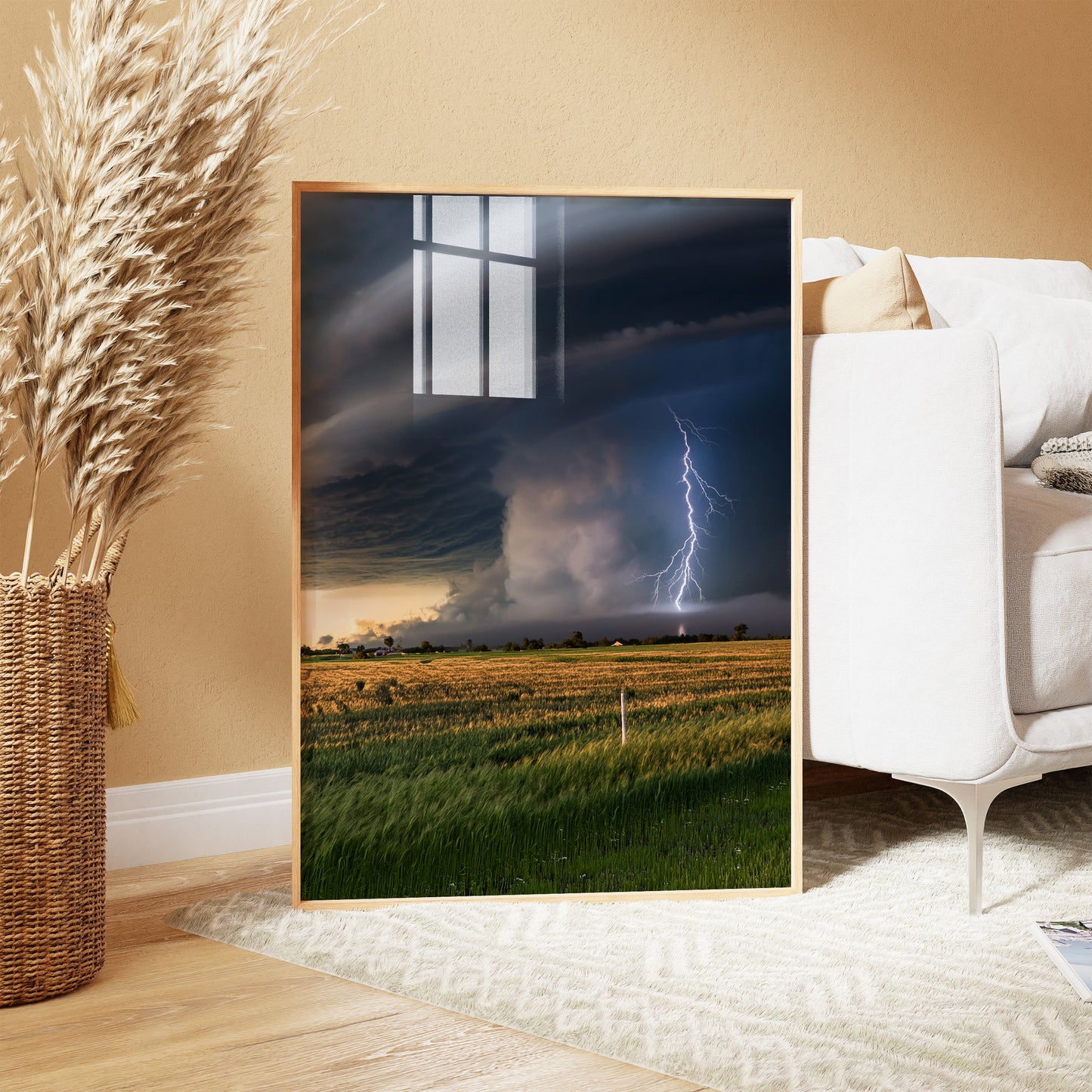 Tornado-Wandkunst-Set – Supercell Plains Storm