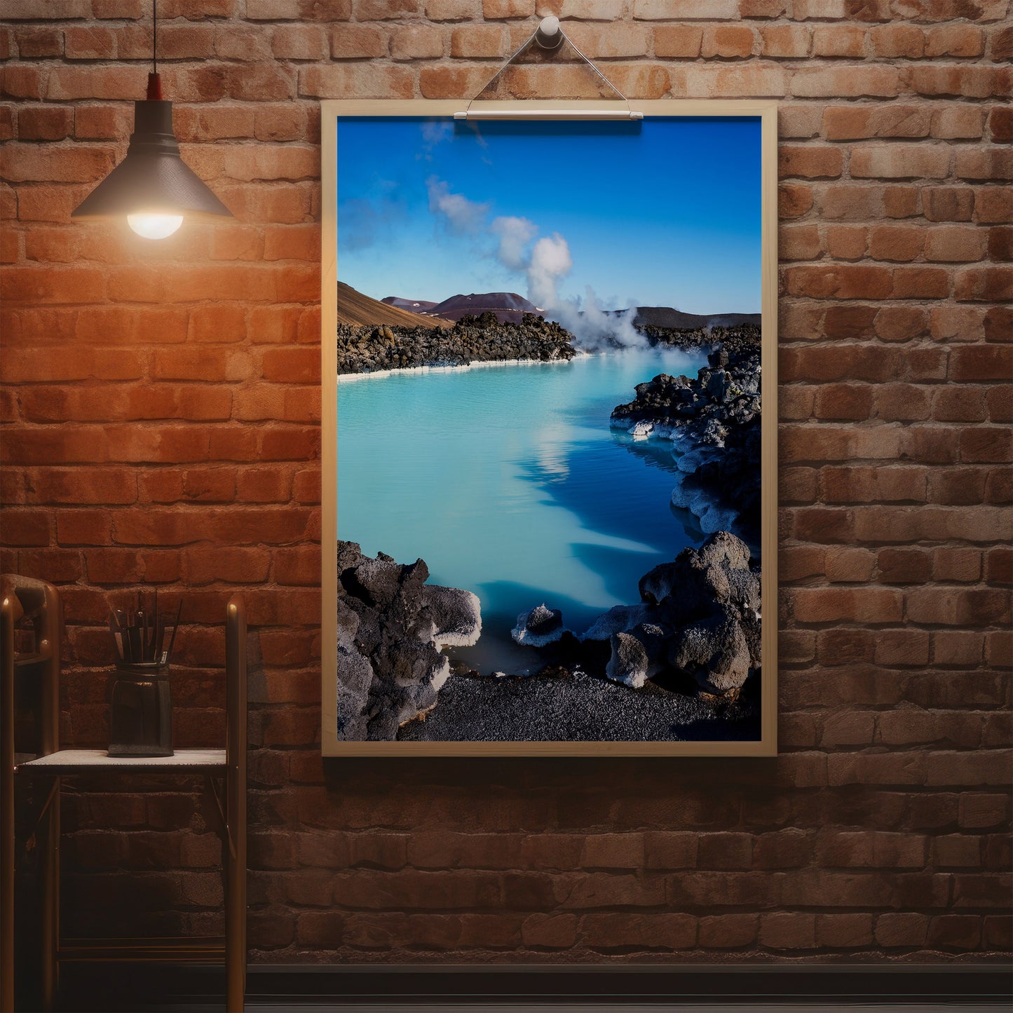 Iceland Blue Lagoon Wall Art Set - Turquoise Hot Springs